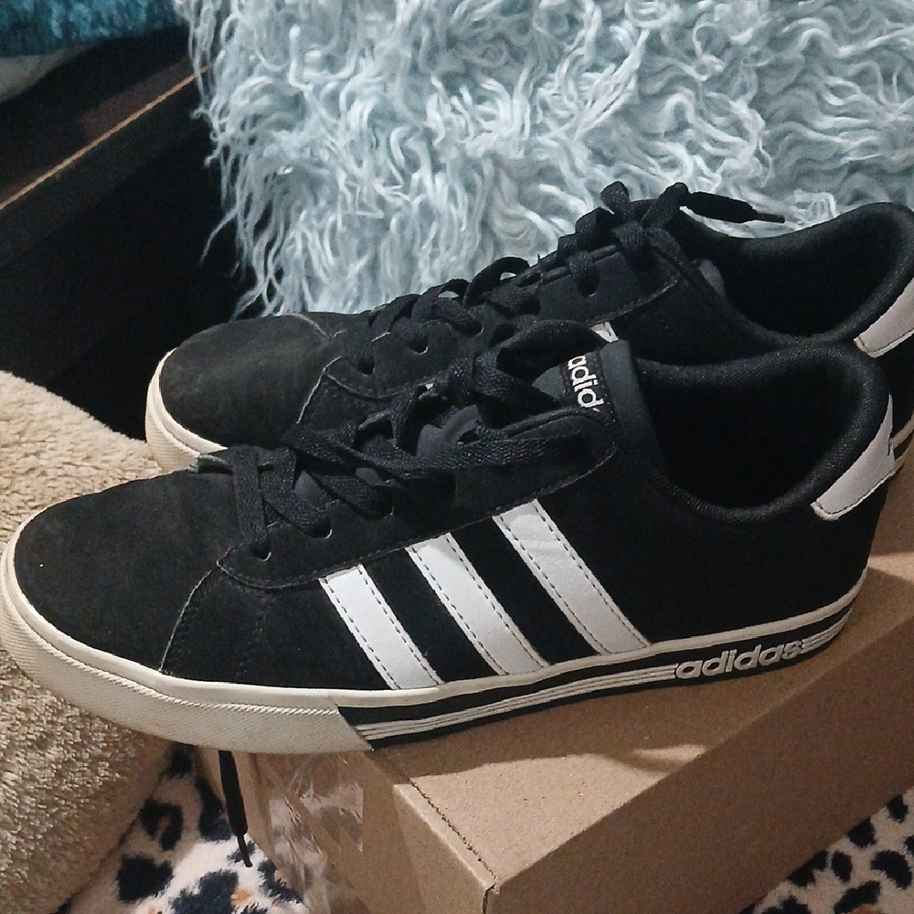 adidas Black and White Low-Top Sneakers